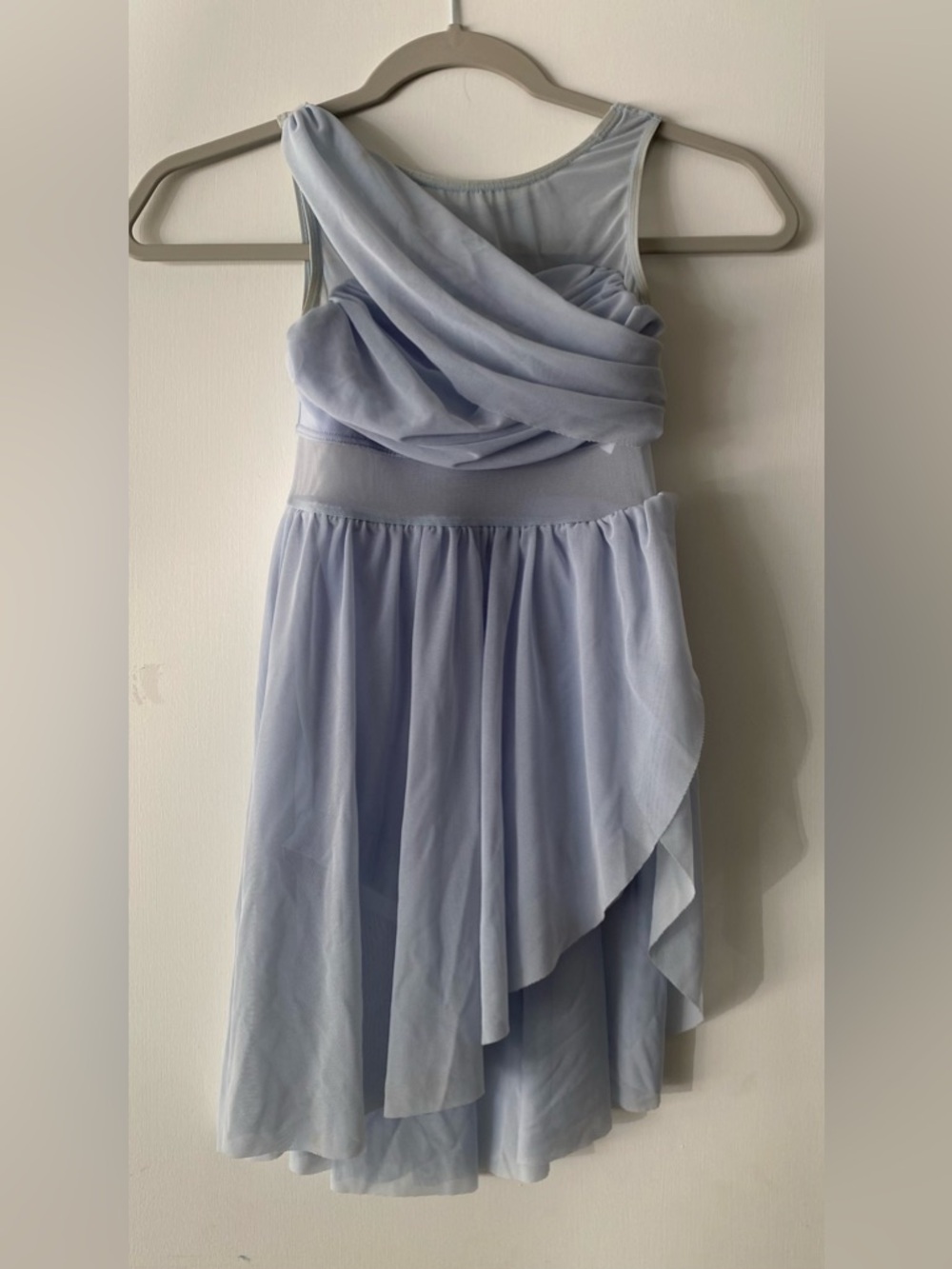 Balera Powder Blue Mesh Wrap Dress Dance Costume